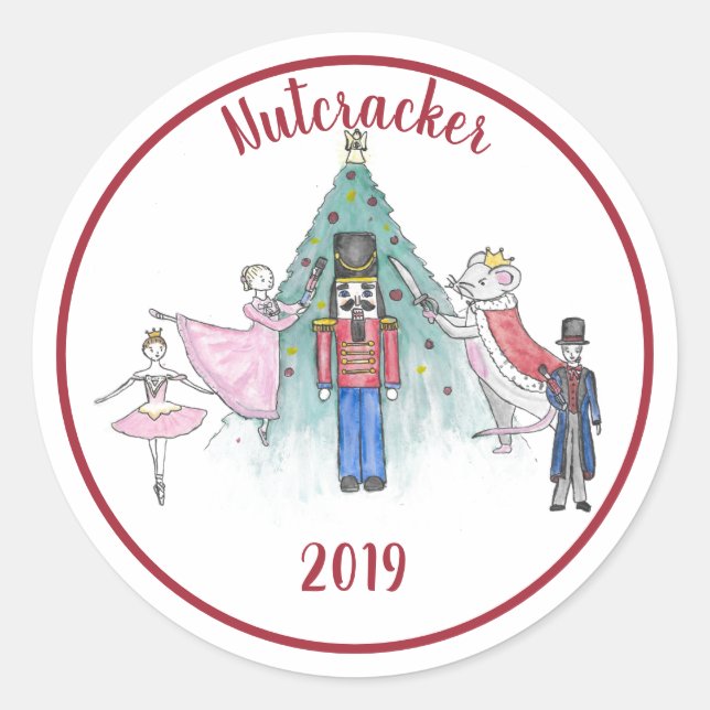 Nutcracker Ballet Sticker Clara Mouse King (Front)