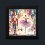 Nutcracker Ballet Watercolor Christmas Ballerina Gift Box<br><div class="desc">Nutcracker Ballet Watercolor Christmas Ballerina Festive Holiday Gift Box features a traditional Christmas ballet with a ballerina and nutcracker. Perfect for Christmas gifts,  Christmas favours and more. Created by Evco Studio www.zazzle.com/store/evcostudio</div>
