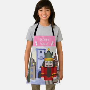 Nutcracker, Bavarian German Personalised Pink Apron