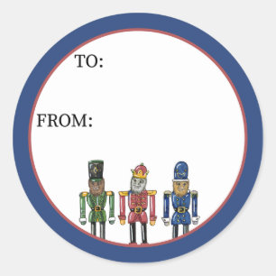Nutcracker Bigfoot  Classic Round Sticker