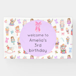 Nutcracker Birthday Banner