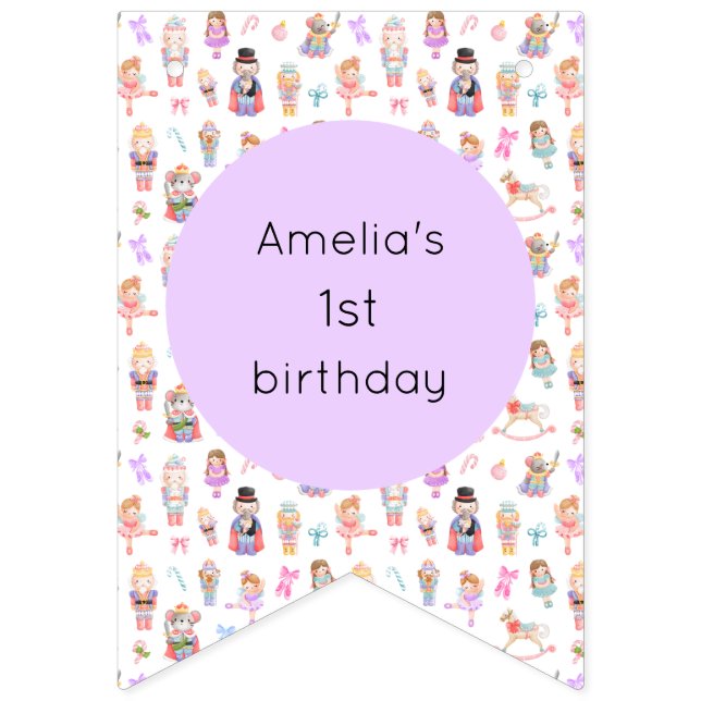 Nutcracker Birthday Bunting (First Flag)