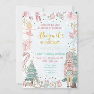Nutcracker Birthday Invitation Nutcracker Invite