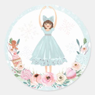 Nutcracker Birthday Land Of Sweet Party Favour Classic Round Sticker
