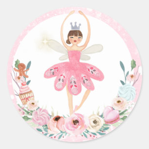 Nutcracker Birthday Land Of Sweet Party Favour Classic Round Sticker