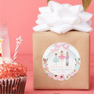 Nutcracker Birthday Land Of Sweet Party Favour Classic Round Sticker