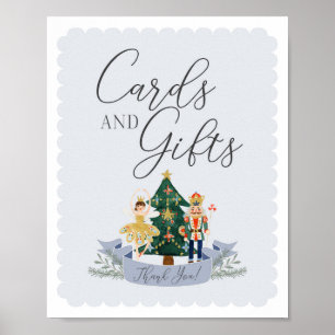 nutcracker birthday party cards and gifts sign