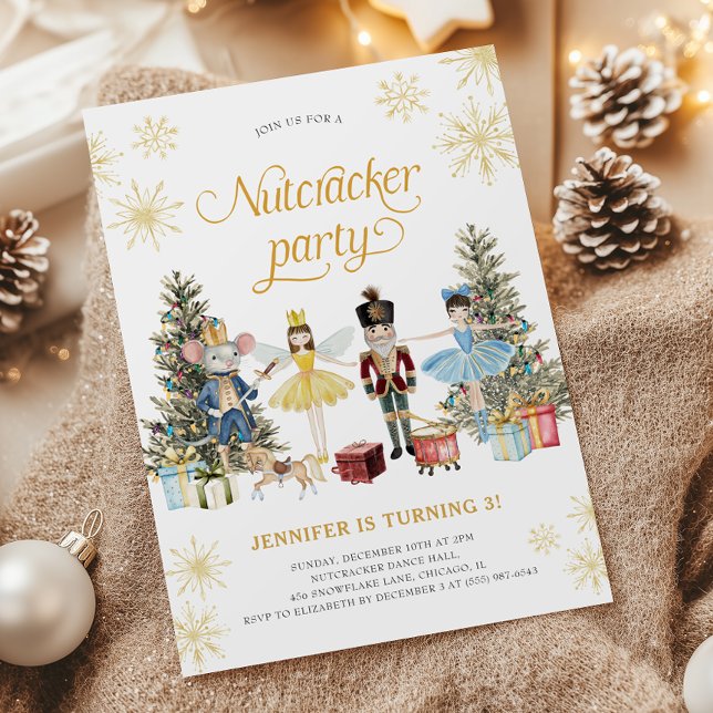 Nutcracker Birthday Party Invitation (Creator Uploaded)