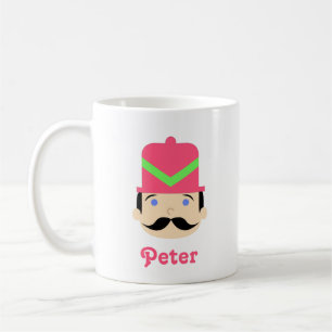 Nutcracker Black Hair Pink Hat Coffee Mug