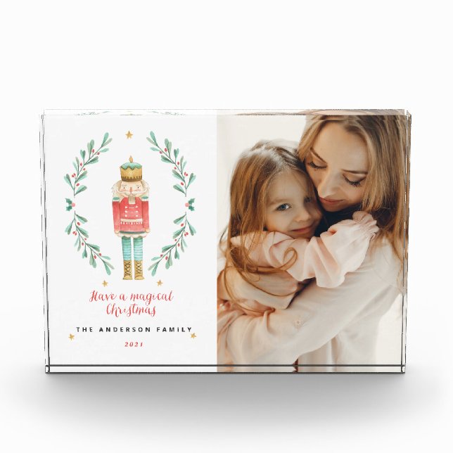 Nutcracker botanical 1 photo Christmas Block (Front)