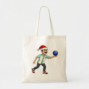 Nutcracker Bowling Christmas Sports Holiday Xmas Tote Bag