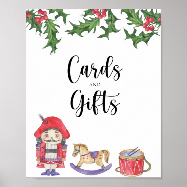 Nutcracker - cards and gifts baby shower poster (Front)