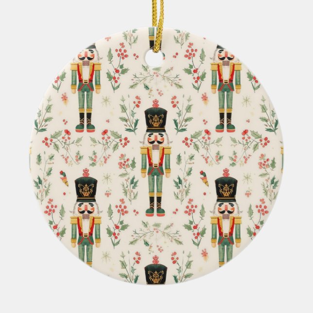 Nutcracker Ceramic Tree Decoration (Front)