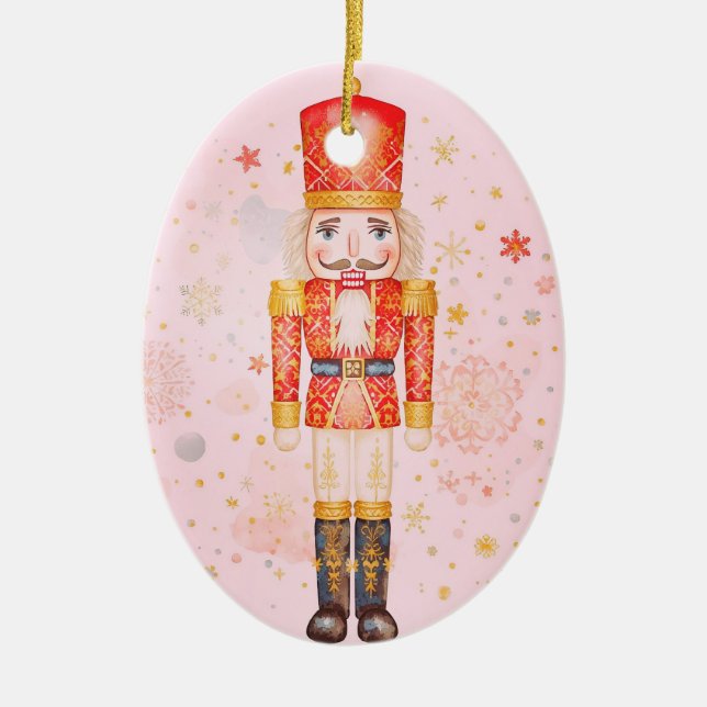 Nutcracker Ceramic Tree Decoration (Front)