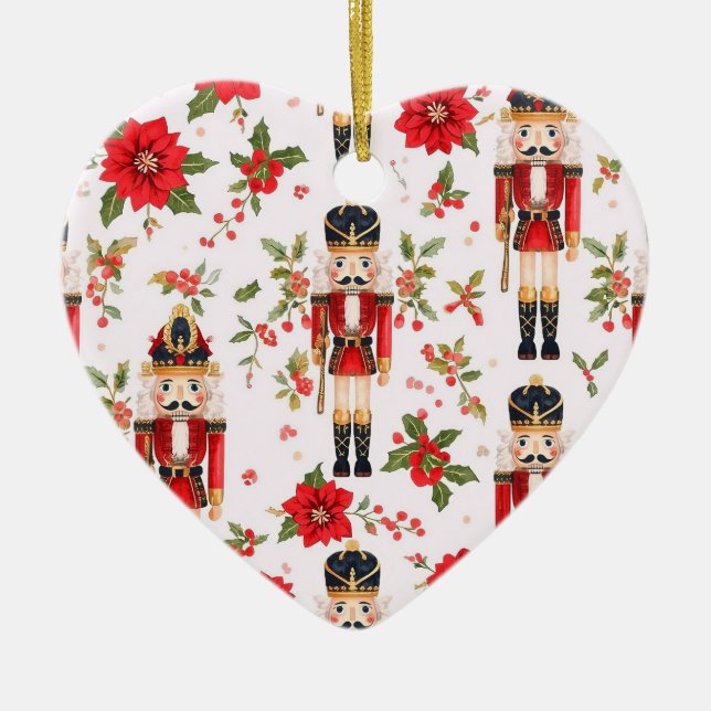 Nutcracker Ceramic Tree Decoration (Front)
