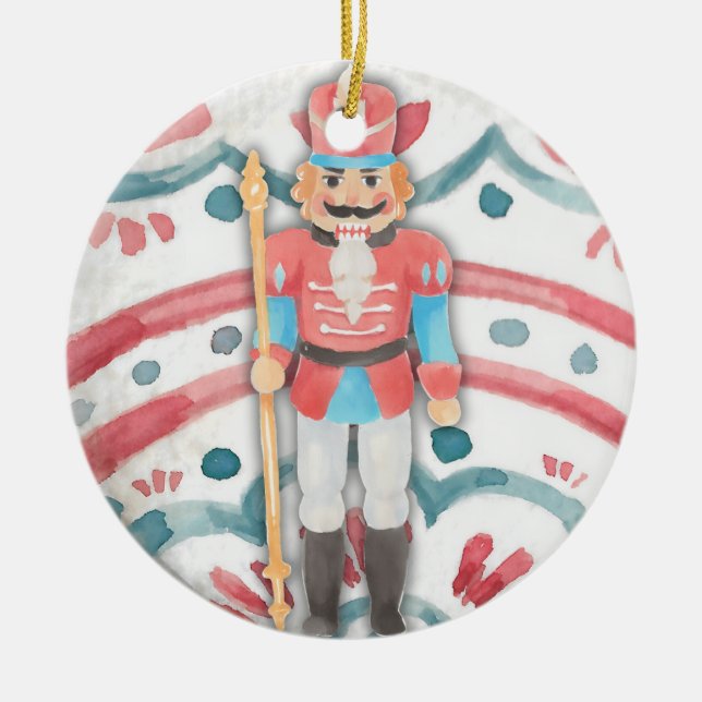 Nutcracker Ceramic Tree Decoration (Front)