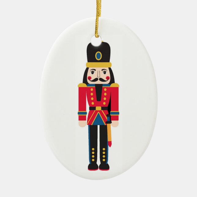 Nutcracker Ceramic Tree Decoration (Front)