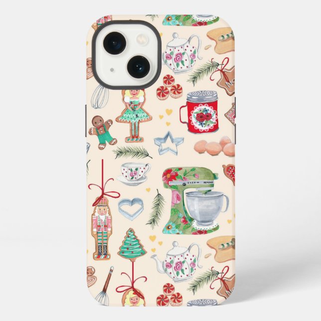 Nutcracker character cute kitchen cookies iPhone case (Back)
