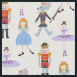 Nutcracker Characters Fabric<br><div class="desc">Hand painted ballet character illustration designed by Shelby Allison.</div>