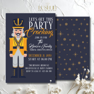 Nutcracker Christmas Annual Dinner Festive Holiday Invitation