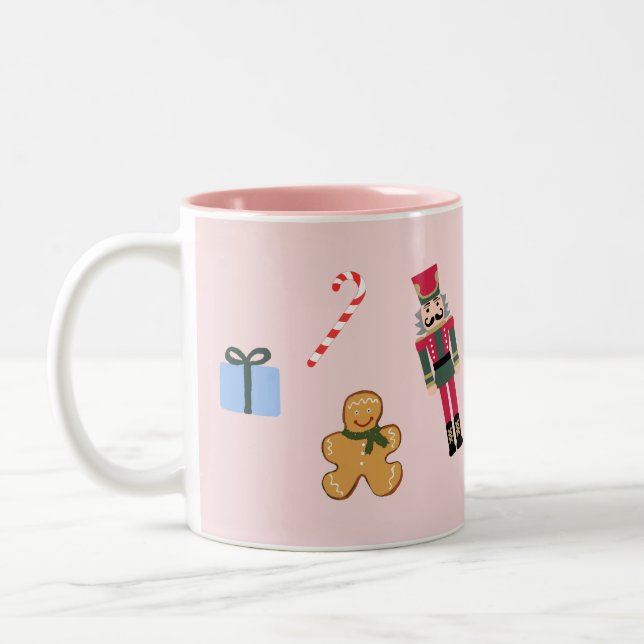 Nutcracker Christmas Art Painting Mug (Left)