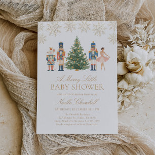 Nutcracker Christmas Baby Shower Invitation