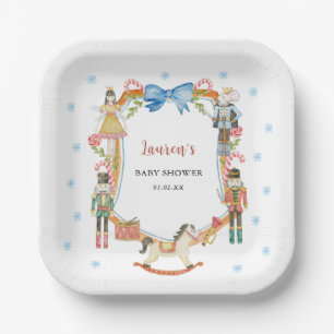 Nutcracker Christmas Baby shower Paper Plate