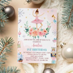 Nutcracker Christmas Birthday Party Invitation