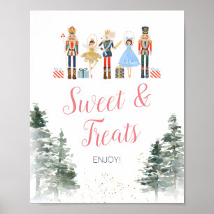 Nutcracker Christmas Bridal Shower Tea Sweet Treat Poster