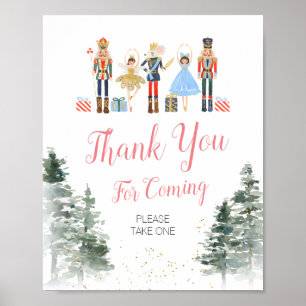 Nutcracker Christmas Bridal Shower Thank You Sign