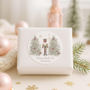 Nutcracker Christmas  Classic Round Sticker