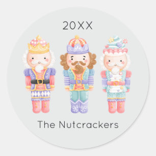 Nutcracker Christmas Classic Round Sticker