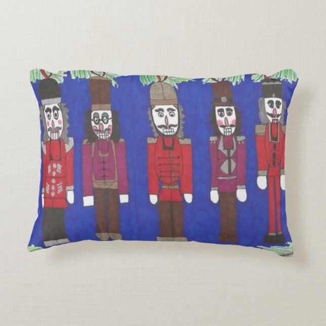 Nutcracker Christmas Decorative Cushion (Back)