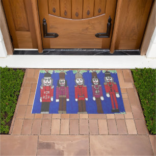 Nutcracker Christmas Doormat
