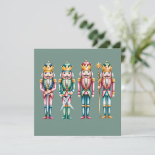 Nutcracker Christmas Holiday Party Festive Xmas Card