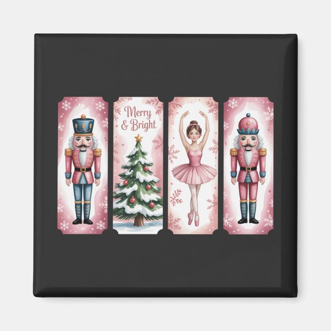 Nutcracker Christmas Holiday Party Gift Festive  Magnet (Front)
