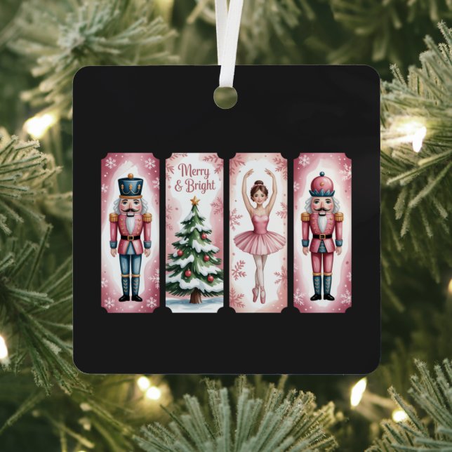 Nutcracker Christmas Holiday Party Gift Festive  Metal Tree Decoration (Insitu)