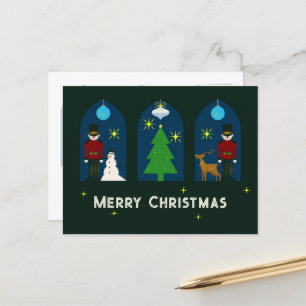 Nutcracker Christmas Holiday Postcard