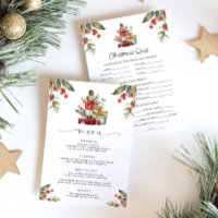 Nutcracker Christmas Menu & Quiz