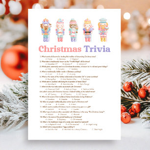 Nutcracker Christmas Movie Trivia  Game Holiday Card