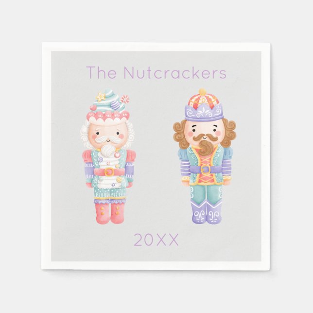 Nutcracker Christmas Napkin (Front)