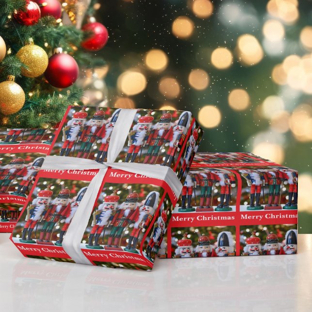Nutcracker Christmas or Holiday Greeting Roll of Wrapping Paper (Creator Uploaded)
