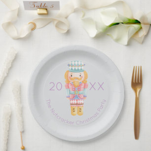 Nutcracker Christmas Paper Plate