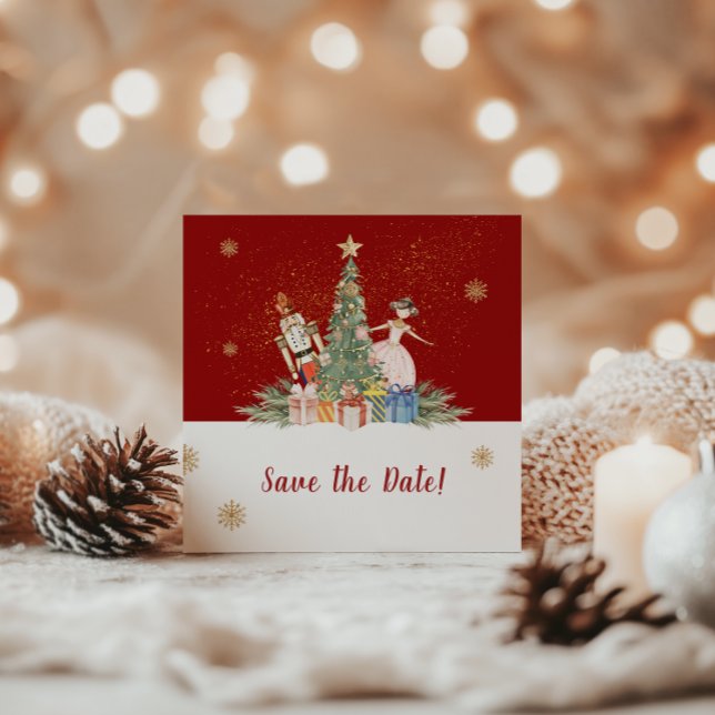 Nutcracker Christmas Party Baby Shower Save The Date (Nutcracker Christmas Party Baby Shower Save The Date)