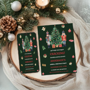 Nutcracker Christmas Party   Festive Holiday Invitation