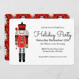 Nutcracker Christmas Party Invitation