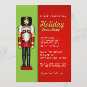Nutcracker Christmas Party Invitation