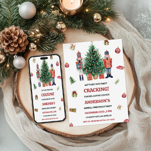 Nutcracker Christmas Party Invitation