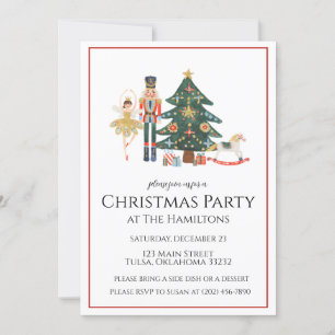 Nutcracker Christmas Party Invitation