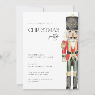 Nutcracker Christmas Party Invitation Classic